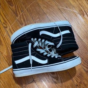High top black vans